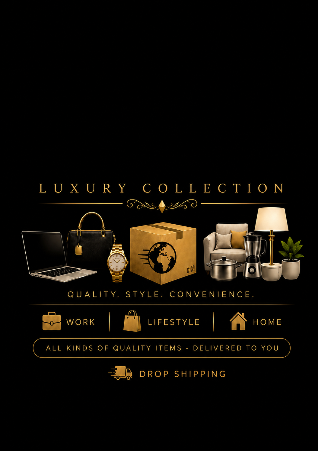 Elegant woman in glamorous gold dress in luxury setting